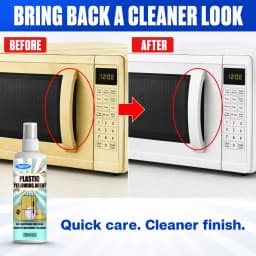 Refinish Plastics Spray - Restore Color & Remove Yellowing - Smooth Finish for Yellow-Stained Plastic