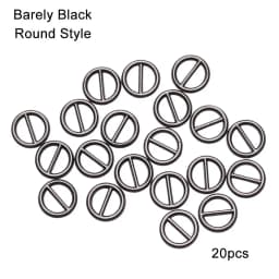 20/40Pcs 5mm/6mm Mini Ultra-small Tri-glide Belt Buckles for Doll Bags Metal Buckles DIY Doll Buttons Shoes Accessories