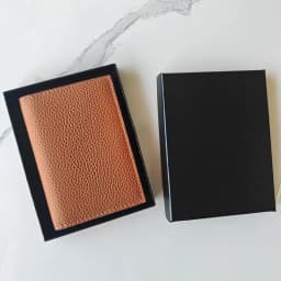 Custom Name Luxury Men Waalet Genuine Leather Personalize Initials Mini Women Card Holder With Gift Box Small Business Wallet