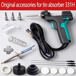 Pro'sKit SS-331H Electric Tin Suction Pump Soldering Iron Tin Gun TinTin Pump Accessories Slag Suction Device Heater Needle Mat