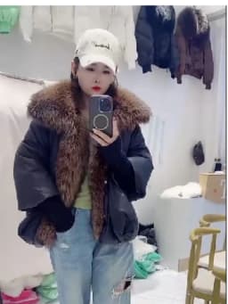 OFTBUY New Duck Down Jacket Winter Coat Women Super Large Real Silver Fox Fur Collar Jacket Knit Sleeve Fashion Luxury Outerwear