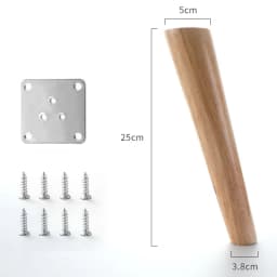 4Pcs Solid Wood Furniture Legs Height10-30cm Inclined Cone Sofa Bed Cabinet Table and Chair Replacement Feet Sloping