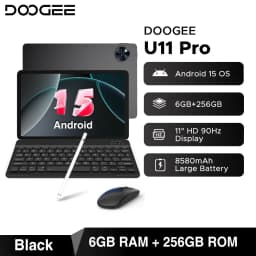 DOOGEE U11 Pro 2in1 PC Tablet 30GB(6+24) 256GB 11" 8580mAh Battery Dual Speakers Unisoc T7200 Android 16 Tablet Widevine L1