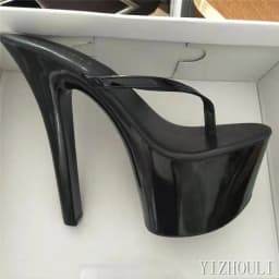 15-20 centimeter princess-style flip-flops, sexy nightclub high heels, 6-7 inch slender high heels, suitable for use in summer s