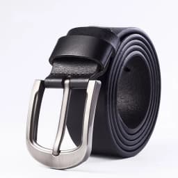 Schinteon Men Cowhide Genuine Leather Jean Pin Buckle Belt Casual Waist Strap High Quality Belts