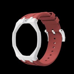 2in1 Bioceramic Case&Silicone Strap For Swatch x AP Royal pop Pocket watch bands Modification kit integrated Silicone Wirstband