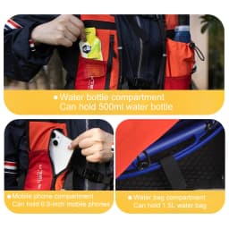 WRELS Hydration Backpack Water Bladder with Water Bladder Hydration Vest Backpack for Men Women for Marathon Trail Cycling Hikin