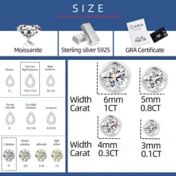 Round Moissanite Stud Earrings 100% Real 925 Sterling Silver Bezel Setting Screw Back Ear Jewelry Gift For Men Women Daily Wear