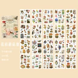 20 Sheets Large size Euramerican Style Sticker Book Washi Paper Journal DIY Material Decoration Memo Pad Scrapbook Stationery
