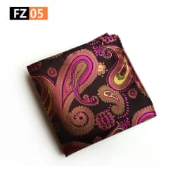 Classic Paisley Floral Anchor Handkerchief Silk Satin Mens Hanky Fashion Classic Wedding Party Pocket Square Hanky