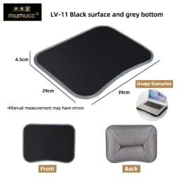 MUMUCC Multifunctional Laptop Desk With Cushion and Filled with Foam Particles, Small Pillow Table, Hard Mouse Pad Large