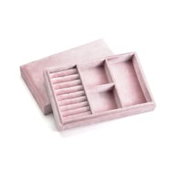 TAIMY Velvet Personalized Custom Logo Jewelry Box Storage Jewellery Tray Dressing Table Organizer