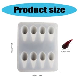Sturdy Silicone Mold for Crafting Unique Devil Horns and Claw Designs Portable for Craft Projects Supplies