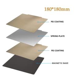 Double Side PEI Spring Steel Sheet 180/220/235/310/350 Heated Bed PEI Magnetic Build Plate for Ender 3 Ender 5 CR10 3D Printer
