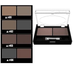 Professional Brand Eyeshadow Makeup 2 Color Waterproof Eyebrow Powder Eye Shadow Eye Brow Palette + Brush Eyebrow Enhancer