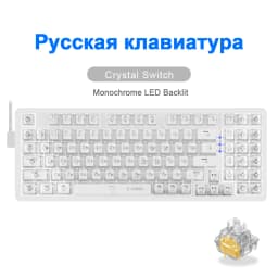 E-YOOSO Z94 USB Mechanical Gaming Keyboard Wired Monochrome LED Backlit Blue Red Switch 94 Key for Compute Laptop PC