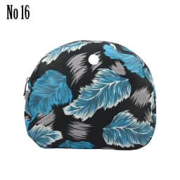 TANQU New Floral Composite Twill Cloth Waterproof Inner Lining Insert Zipper Pocket for O Bag Obag Moon Light for O Moon Light