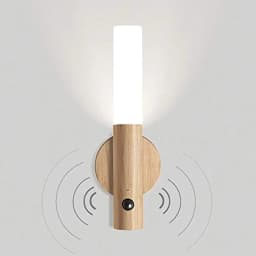 Night Light Motion Sensor Rechargeable Wireless LED Wall Lamp 360°Rotation Magnetic For Room Kitchen Stair Cabinet Lights