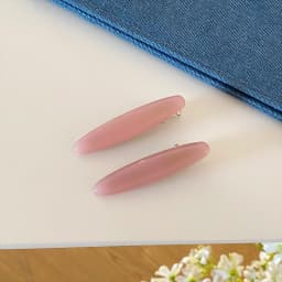 2pcs/set Acetate Hair Clip Oval Geometric Side Pins Colorful Hairpin Elegant Sweet Women Hair Accessories