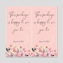 10-50pcs/pack Rectangular "Gift For You" Stickers Thank You Stickers For Small Business Gift Packaging Decor Sealing Labels