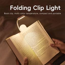 LED Clip-On Reading Light – Adjustable, Portable & USB Rechargeable Book Light for Night Reading