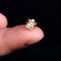 1pcs New Style Stainless Steel Ear Piercing Cz Stud Earrings Snake Moon Round Ball Arc Cartilage Helix Conch Screw Back Earring