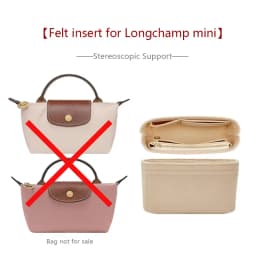 Bag Organizer Insert For Longchamp Mini Dupont Paper Bag Insert Storage Lightweight Bag Support Waterproof Bag Accessory