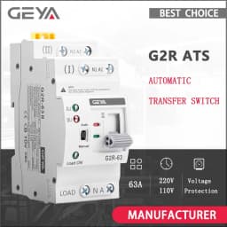 ATS Mini Automatic Transfer Switch 220V 230V 110V Din Rail Dual Power Electrical Selector Switches Uninterrupted Power 63A