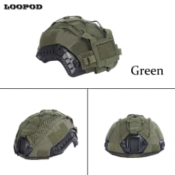 Tactical Helmet Cover for Maritime Helmet with NVG Battery Pouch Hunting Suitable for Tactical Protective and Outdoor Activities