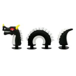 3D stereoscopic full dragon snake characters shoe buckle charms accessories decorations for sandals sneaker clog wristbands DIY