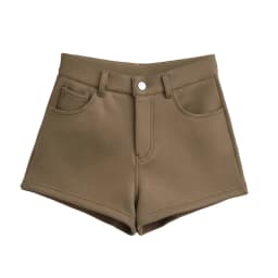High Waist A-Line Wide Leg Pants Women's Casual Shorts Spring 2025 Korean Style Retro Elegant Outerwear Hot Pants