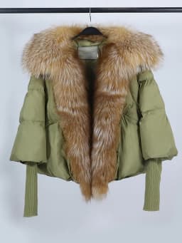 OFTBUY New White Duck Down Jacket Winter Women Warm Loose Coat Natural Real Fox Fur Collar Thick Luxury Outerwear New Fashion