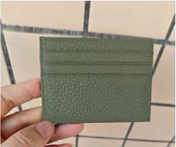 Custom Letter Genuine Leather Card Holder Personalized Initial Slim Wallet Monogram Name Purse Card Case DIY Wedding Gift