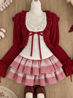 Women's Y2K Vintage Lace Patchwork Dress Two Piece Set Summer Elegant Retro Cardigan + Sweet Fashion Sleeveless Slim Mini Dress
