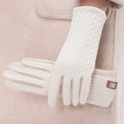 Women Winter Keep Warm Touch Screen Down Suede Fabric Gloves Cycling Drive Fashion Elegant Temperament Windproof Diamond Grid