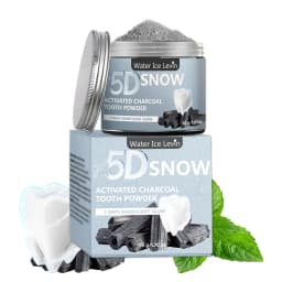 Bamboo Charcoal Teeth Whitening Powder - Natural Whitening for Men and Women, Deep Cleansing, Fresh Breath, Daily Toothpaste