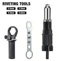 Riveting Machine, Electric Rivet Gun Adapter, 2.4mm-3.2mm-4.0mm-4.8mm Riveting Tools, Home Riveting Machine, For Electric Drills