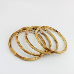 2-10-20PCS 12cm 15cm 18cm Customized Bamboo Bags Handles Accessories Bamboo Purse Handle Natural Bamboo Round Handle DIY Craft