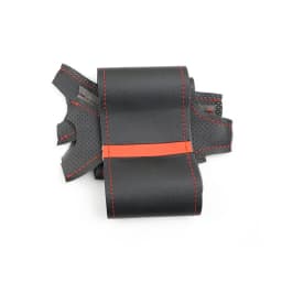 Braids on Car Steering Wheel For Mercedes Benz GL R Class X164 2006- 2009 M-Class W164 2005 2006 2007 2008 Leather Cover Trim