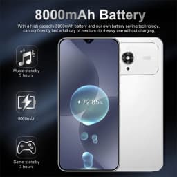 K-Touch Hot I17 Pro Max 7.0 HD Mobile Phones 8000mAh Smartphone 22GB+2TB Cell Phone Android 15 High-quality 5G Dual SIM 16+48MP Camera Cellphones