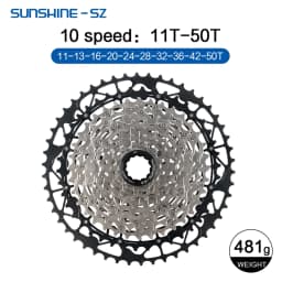SUNSHINE MTB Cassette 8 9 10 11 12 Speed Mountain Bicycle Freewheel Extra Light 40 42 45 46T 48T 50T 52T for Shimano HG Sprocket