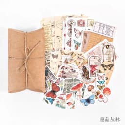 30Pcs Vintage Washi Tape Set for Scrapbooking DIY Decorative Retro Natural Collection Journal Diary Art Stickers