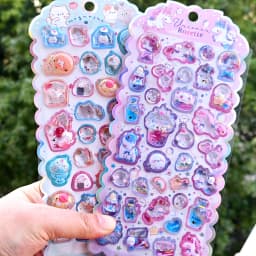 1 pc/4 pcs Cartoon Sweet Cats Unicorn Drop 3D Relief Stickers Scrapbooking Diy Diary Stationery Sticker Decor Cute Stickers