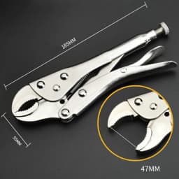 Locking Pliers Set CRV Lock Pliers Curved Jaw Pliers Straight Long Nose C Clamp Locking Clamp Multi-function Welding Tools