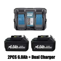 18V 6000mAh For Makita BL1830 Replacement Battery Compatible for Makita BL1830 BL1850 BL1860 BL1850B BL1840B 18V Power Tool