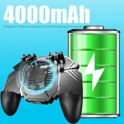 MEMO AK77 6 Fingers Game Trigger Phone Cooler Fan Game Controller L1 R1 Shooter Triggers Fire Joystick Game Pad for IOS Android