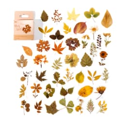 45Pcs Flower Language Series Boxed Pet Stickers Scrapbooking Ins Flora Label Diary Stationery Album Phone Journal Planner
