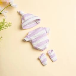 Doll Clothes for 8Inch 20cm Baby Dolls DIY Doll Accessories for Reborn Baby Dolls Sweater Jumpsuit Clothes for Mini Newborn Doll