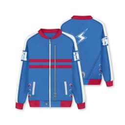 New Baseball Jacket Sweatshirt Zipper Jacket Cosplay Costume Northern Anime Girl Outfit Sweet Japanese Style Polyester