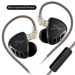 KZ Saga In Ear Earphones Two Different Tuning Music Headphones HiFi Stereo Bass Earbuds Sport Gaming Headset 2PINS Cable